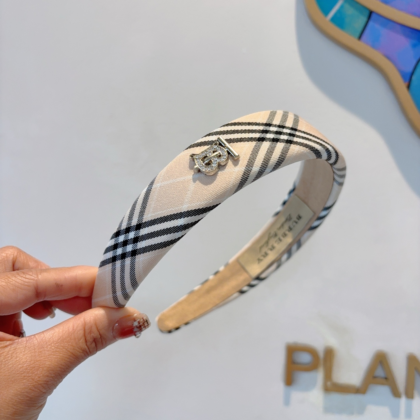 BURBERRY バーバリー ウエストバンド ブランド チェック柄 通勤 通学 ブラック ホワイト 2色展開 - 画像 3