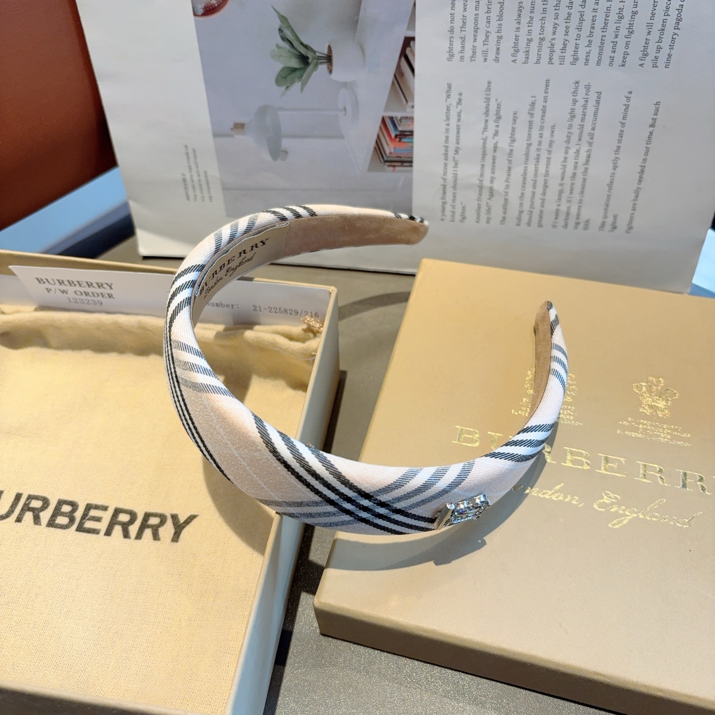 BURBERRY バーバリー ウエストバンド ブランド チェック柄 通勤 通学 ブラック ホワイト 2色展開 - 画像 7