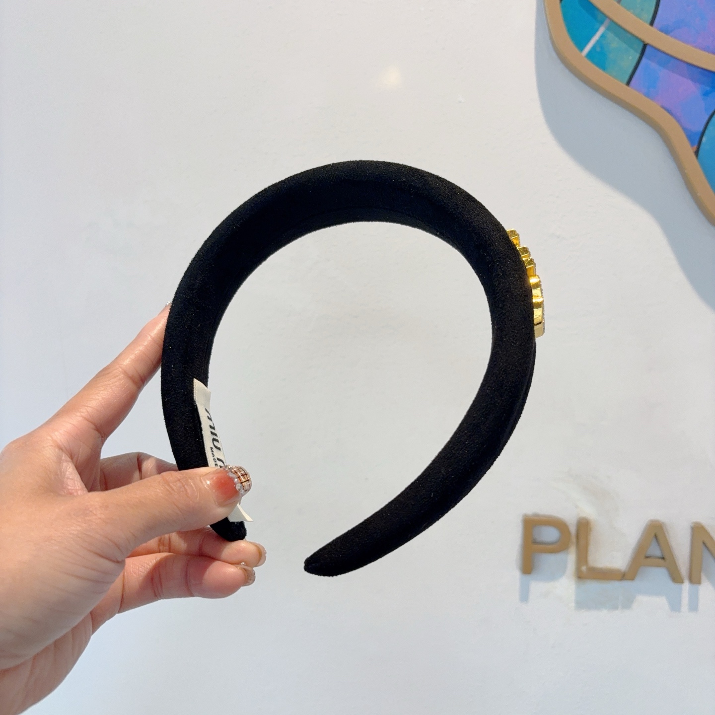 MIU MIU ミウ ヘアバンド ミュウミュウ ブラック ベージュ - 画像 4