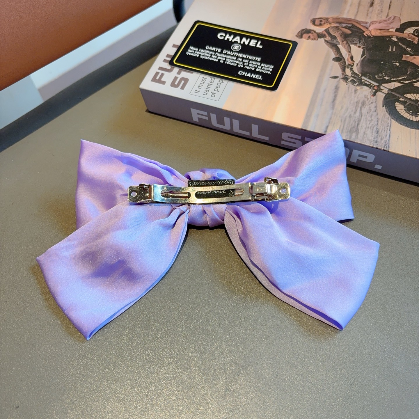 CHANEL シャネル ヘアクリップ ボリュームリボン ファッション ブラック - 画像 4