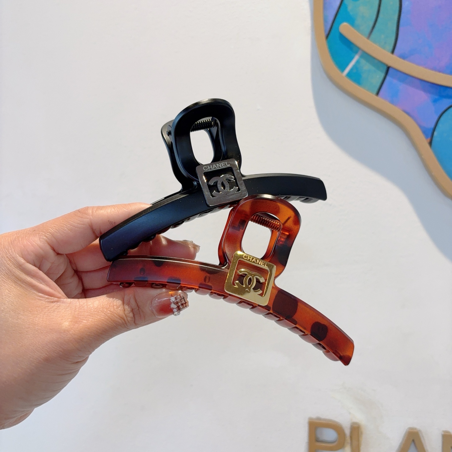 CHANEL シャネル ヘアクリップ 本革 ブラック レディース 60mm 全2色 - 画像 5