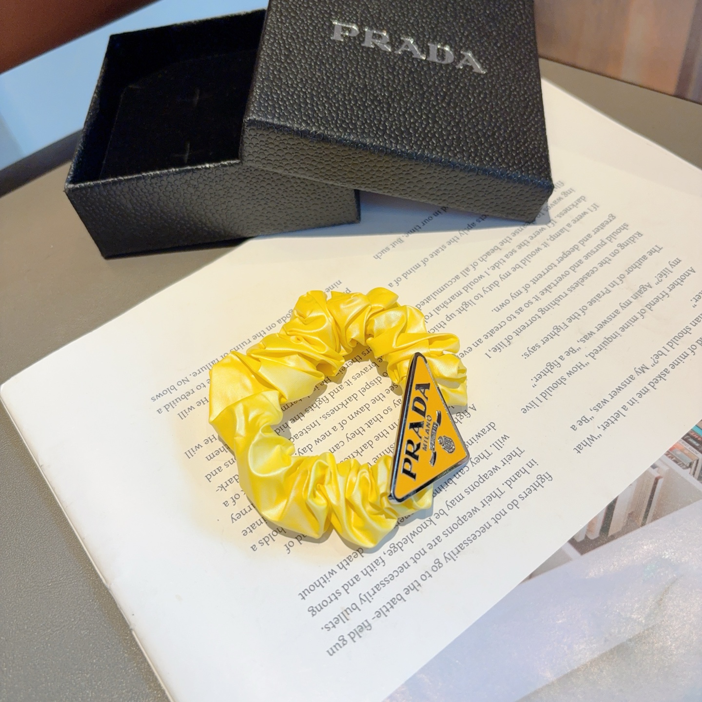 PRADA プラダ ヘアゴム プラダ ミラノ プラダ ロゴ ブランド 35文字 - 画像 5