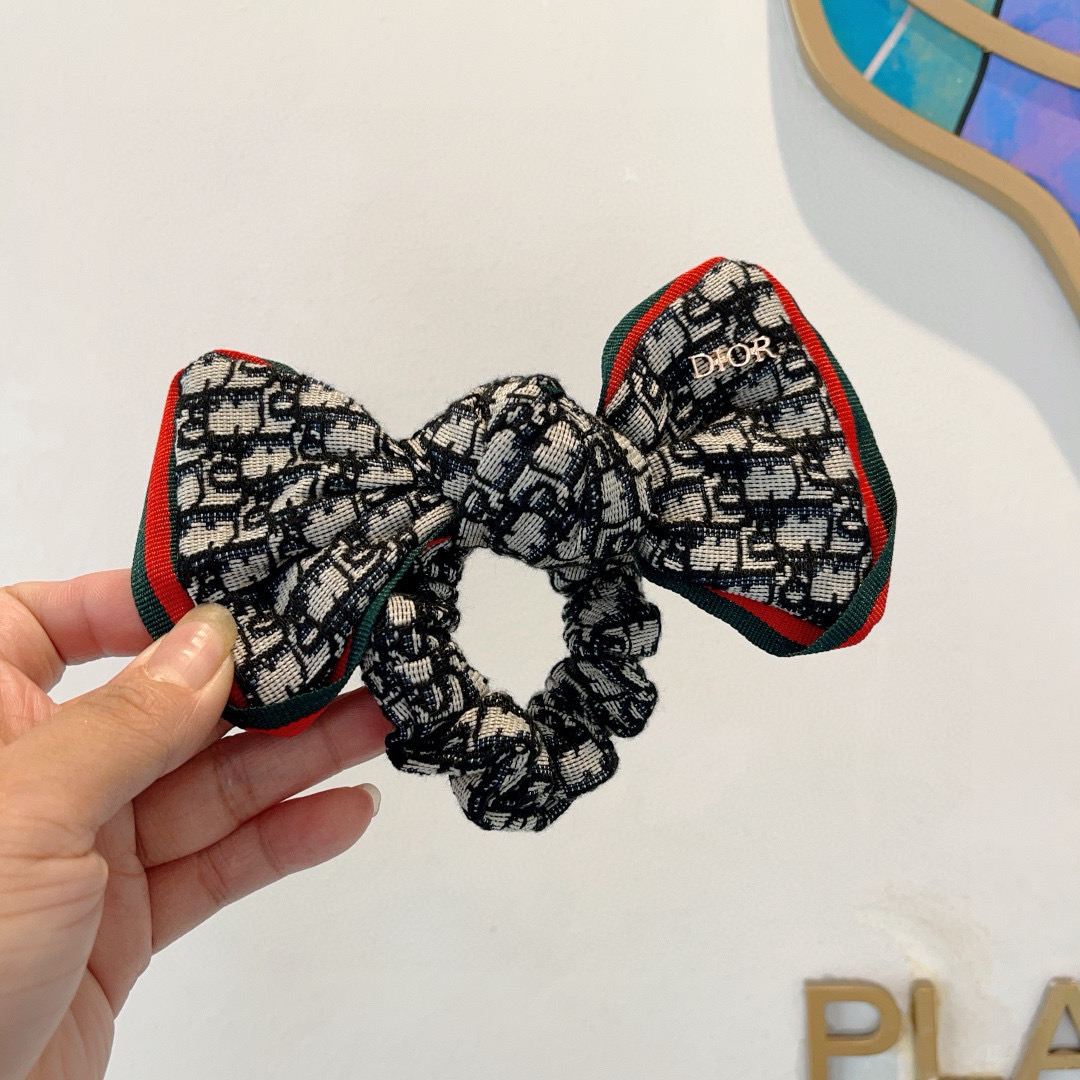 DIOR ディオール ボウタイヘアバンド ディオール風 ブランド風 ブラック 全2色
