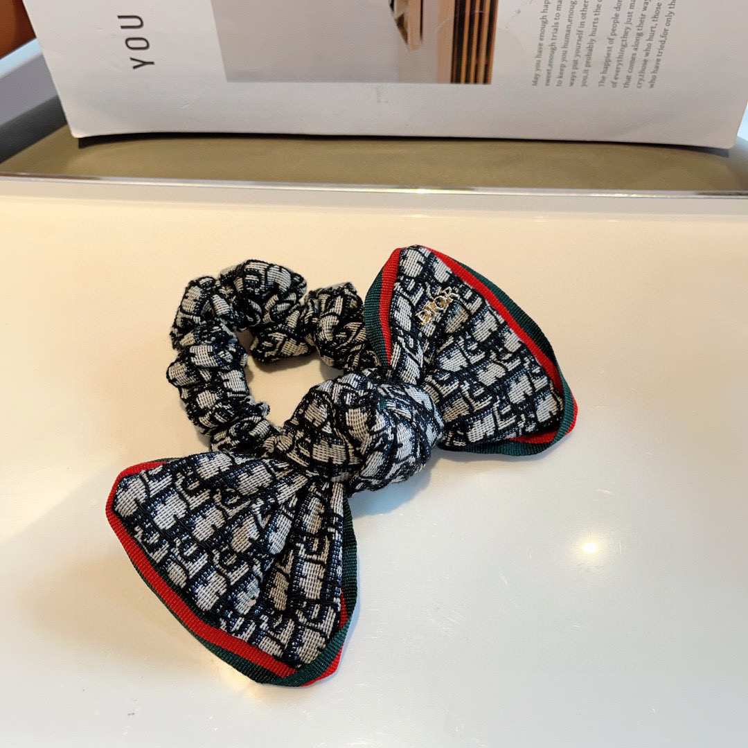 DIOR ディオール ボウタイヘアバンド ディオール風 ブランド風 ブラック 全2色 - 画像 6