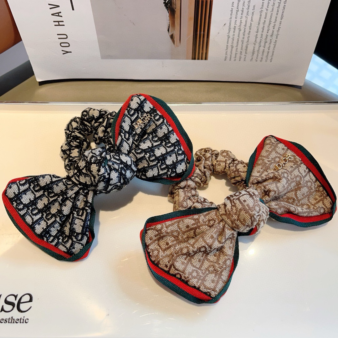 DIOR ディオール ボウタイヘアバンド ディオール風 ブランド風 ブラック 全2色 - 画像 8