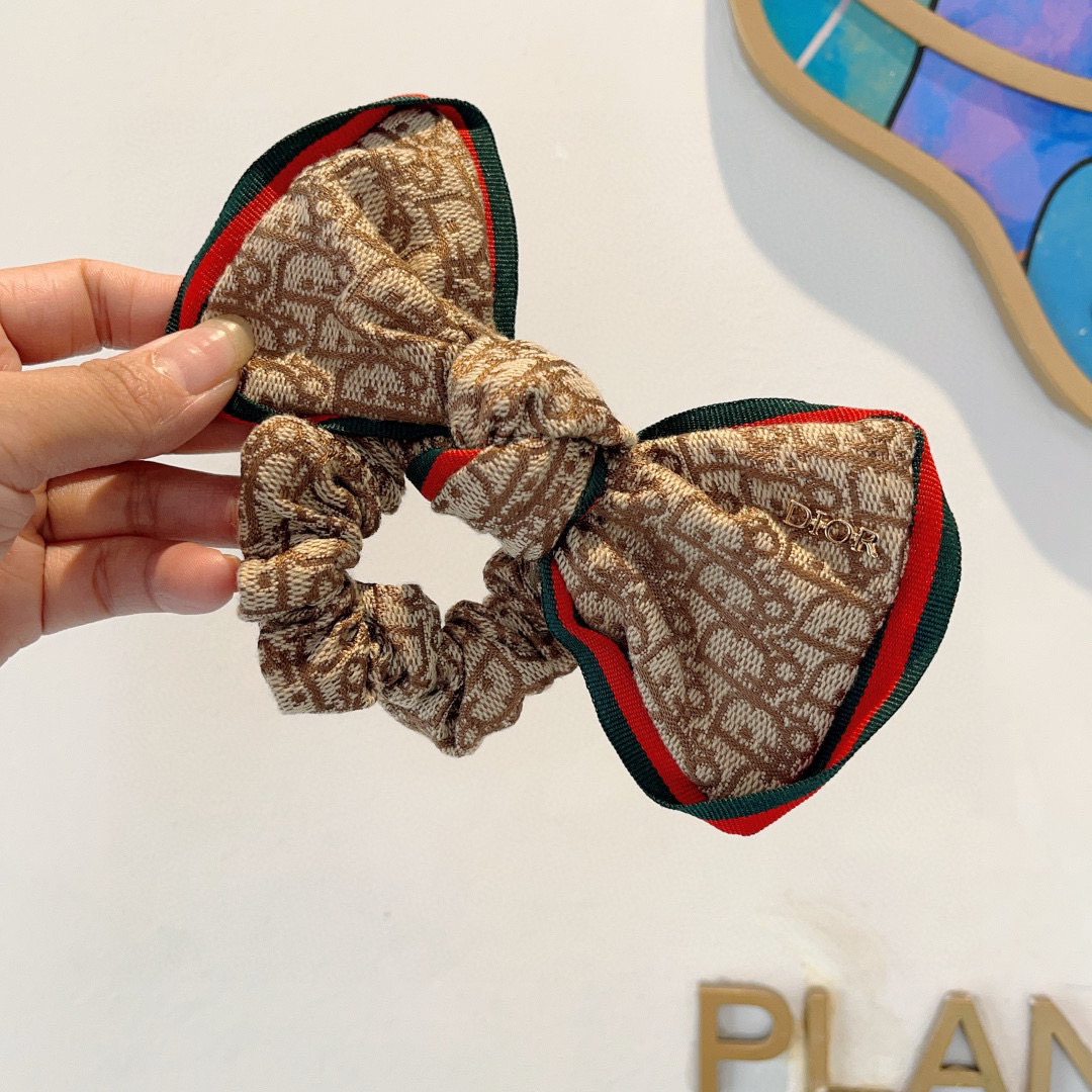 DIOR ディオール ヘアバンド リボン ブラウン 全2色 - 画像 2