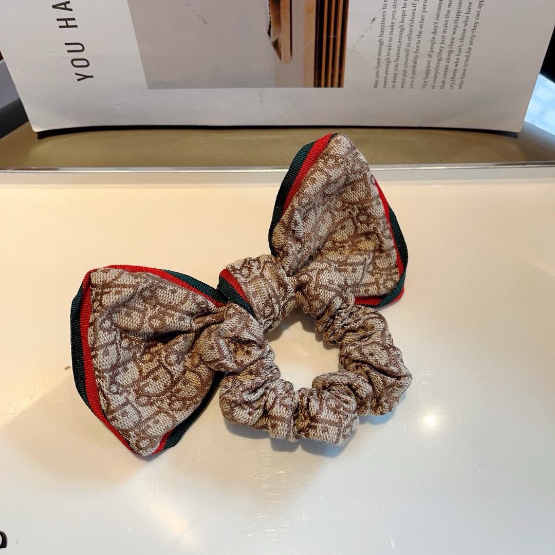 DIOR ディオール ヘアバンド リボン ブラウン 全2色 - 画像 4