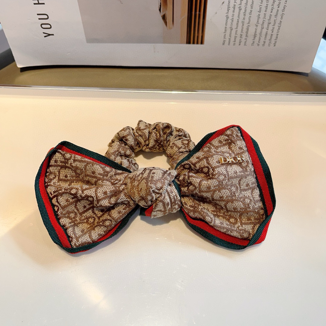 DIOR ディオール ヘアバンド リボン ブラウン 全2色 - 画像 5