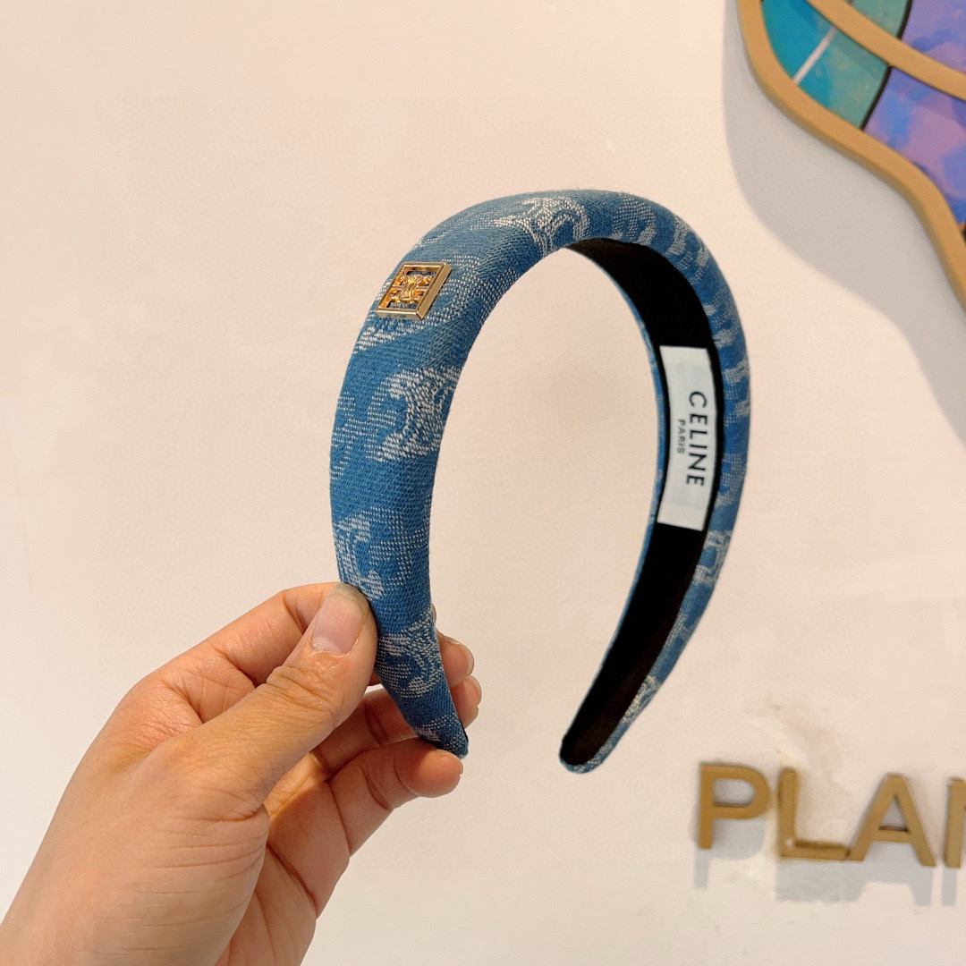 CELINE セリーヌ ヘアアクセサリー ファッション ブランド トートバッグ ブルー