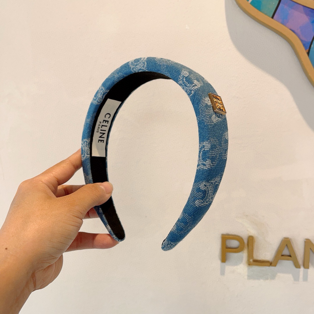 CELINE セリーヌ ヘアアクセサリー ファッション ブランド トートバッグ ブルー - 画像 2