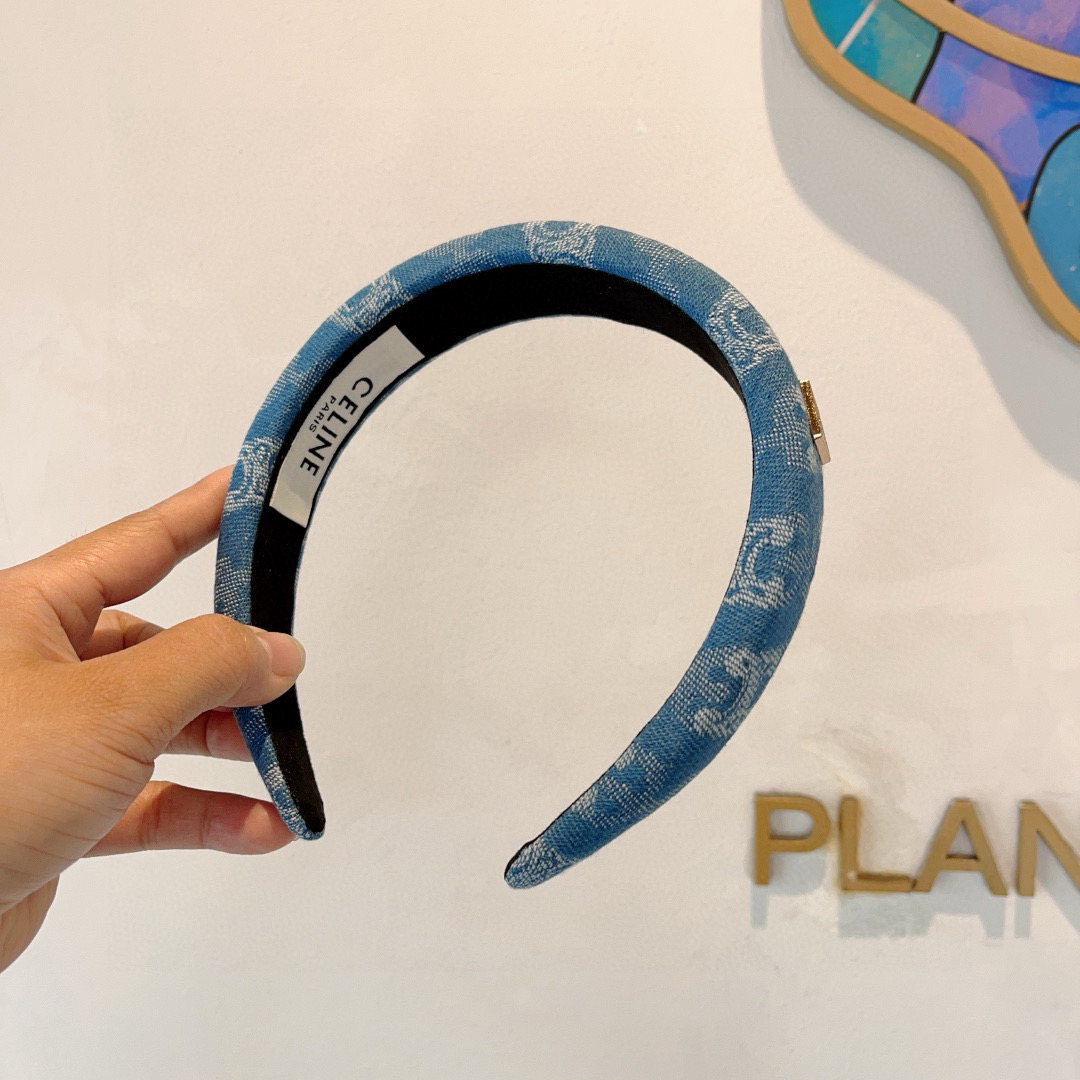 CELINE セリーヌ ヘアアクセサリー ファッション ブランド トートバッグ ブルー - 画像 4