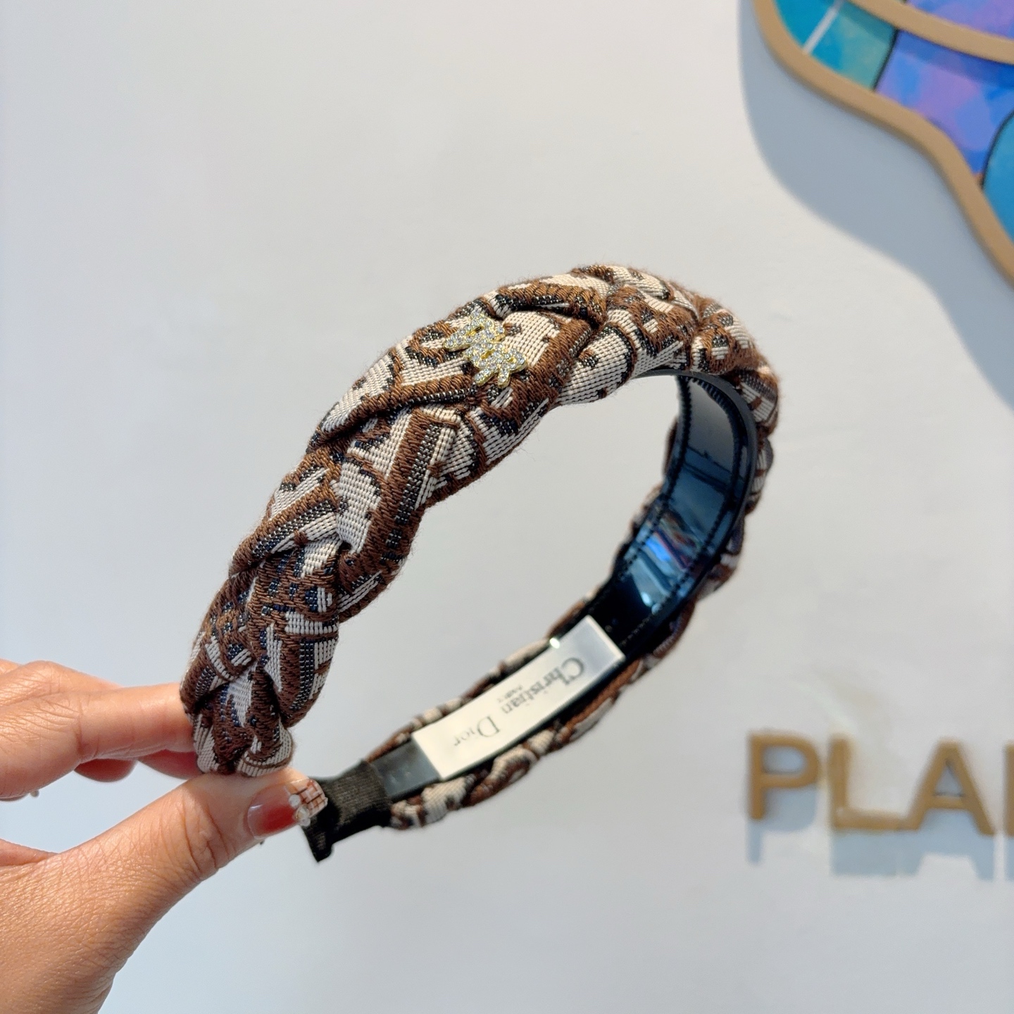 Dior ディオール ヘアアクセサリー ブランド ブランドヘアバンド ブラウン ブラック 全2色 - 画像 2