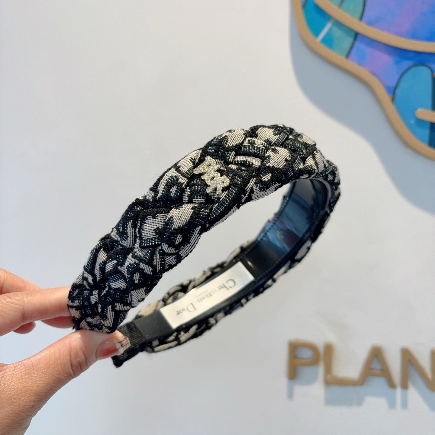 DIOR ディオール ヘアアクセサリー ブランドヘアバンド ブラック ブラウン 2色展開 - 画像 2