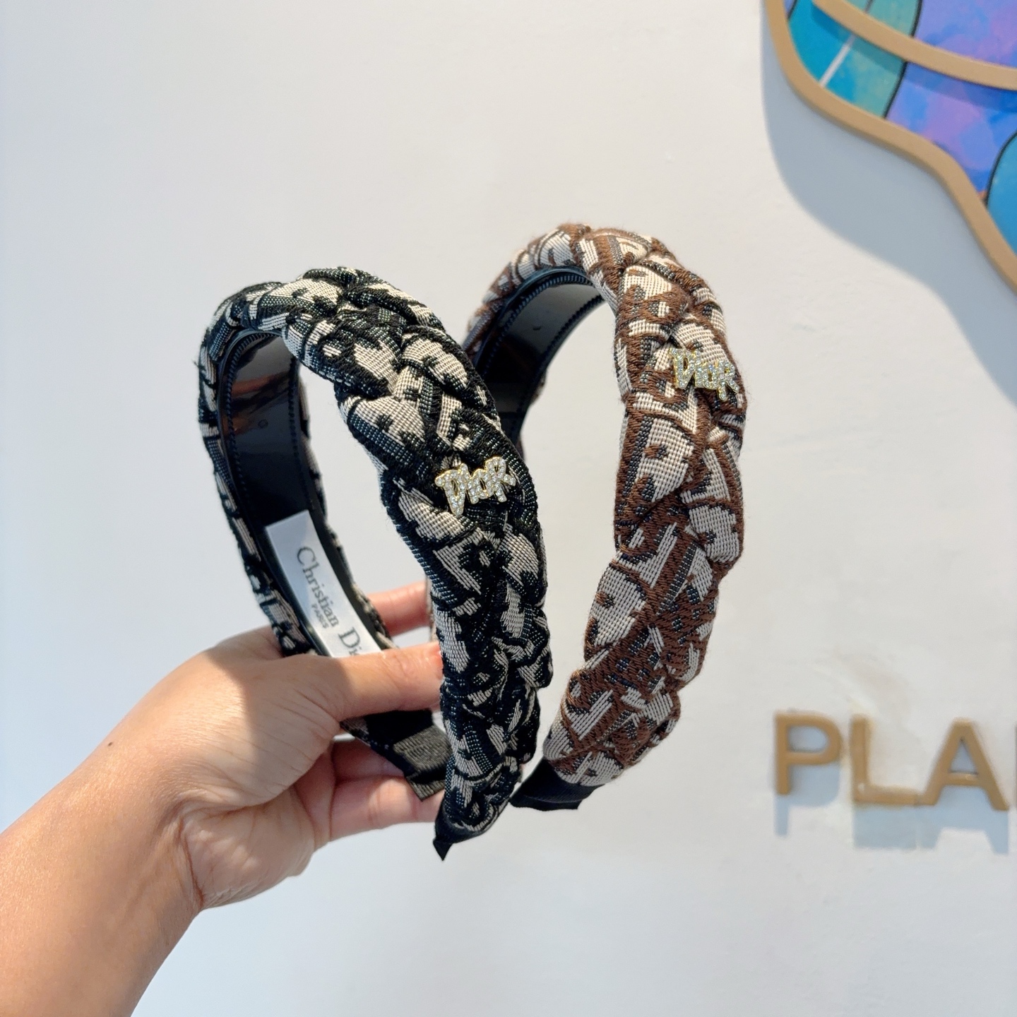 DIOR ディオール ヘアアクセサリー ブランドヘアバンド ブラック ブラウン 2色展開 - 画像 9