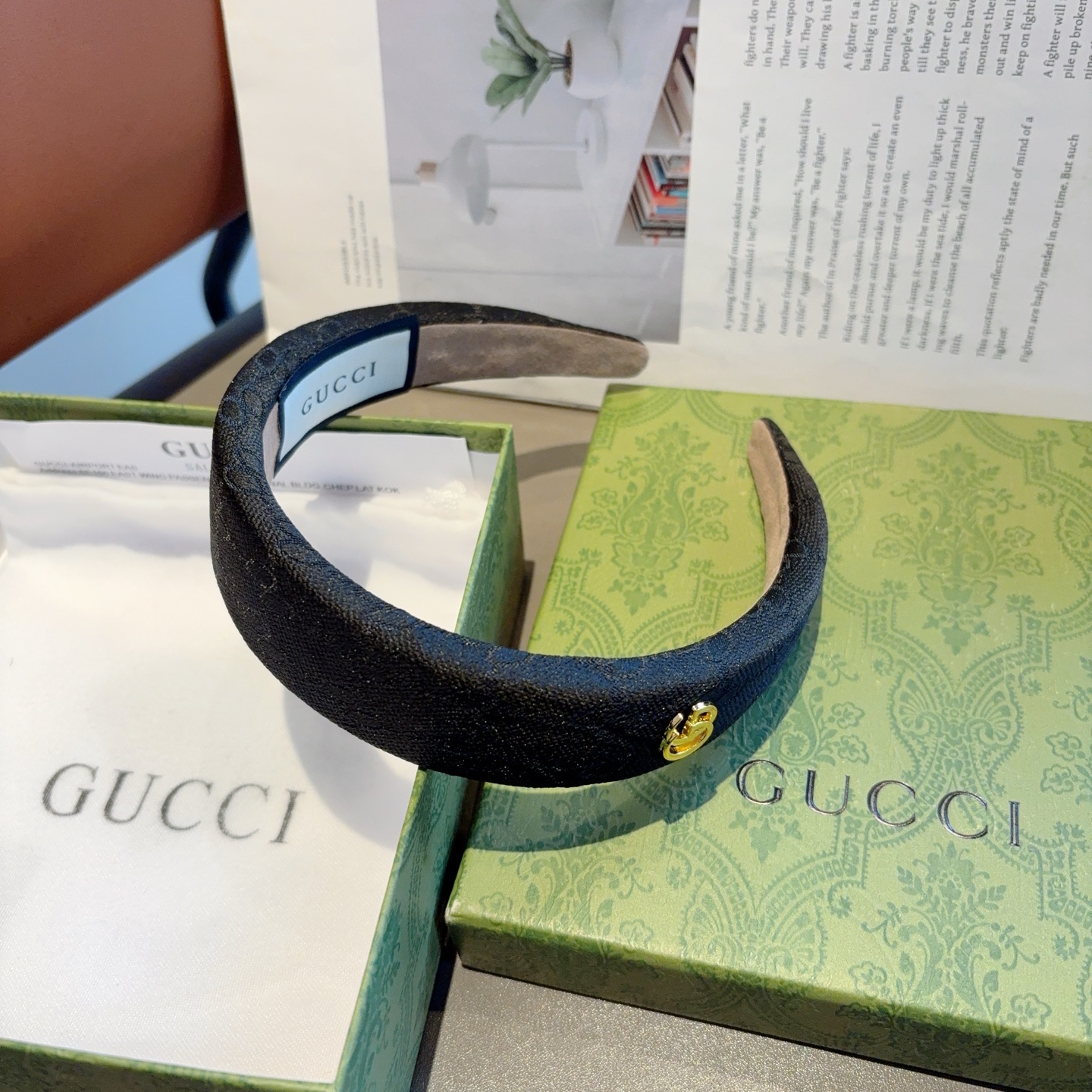 GUCCI グッチ ヘアアクセサリー 軽量 通勤 全3色 - 画像 8