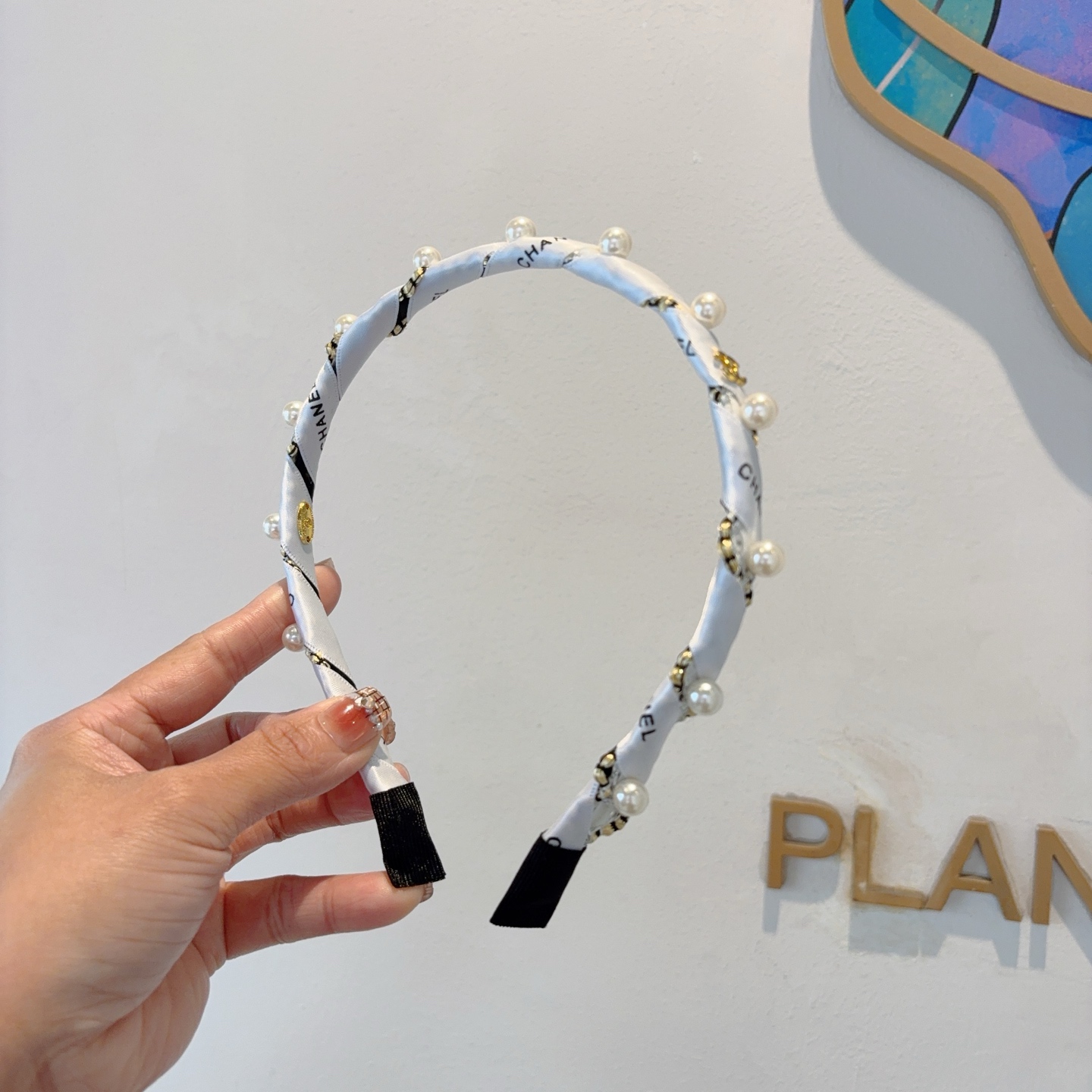 CHANEL シャネル ヘアアクセント ピンクダイヤモンド ホワイト 36字 - 画像 2