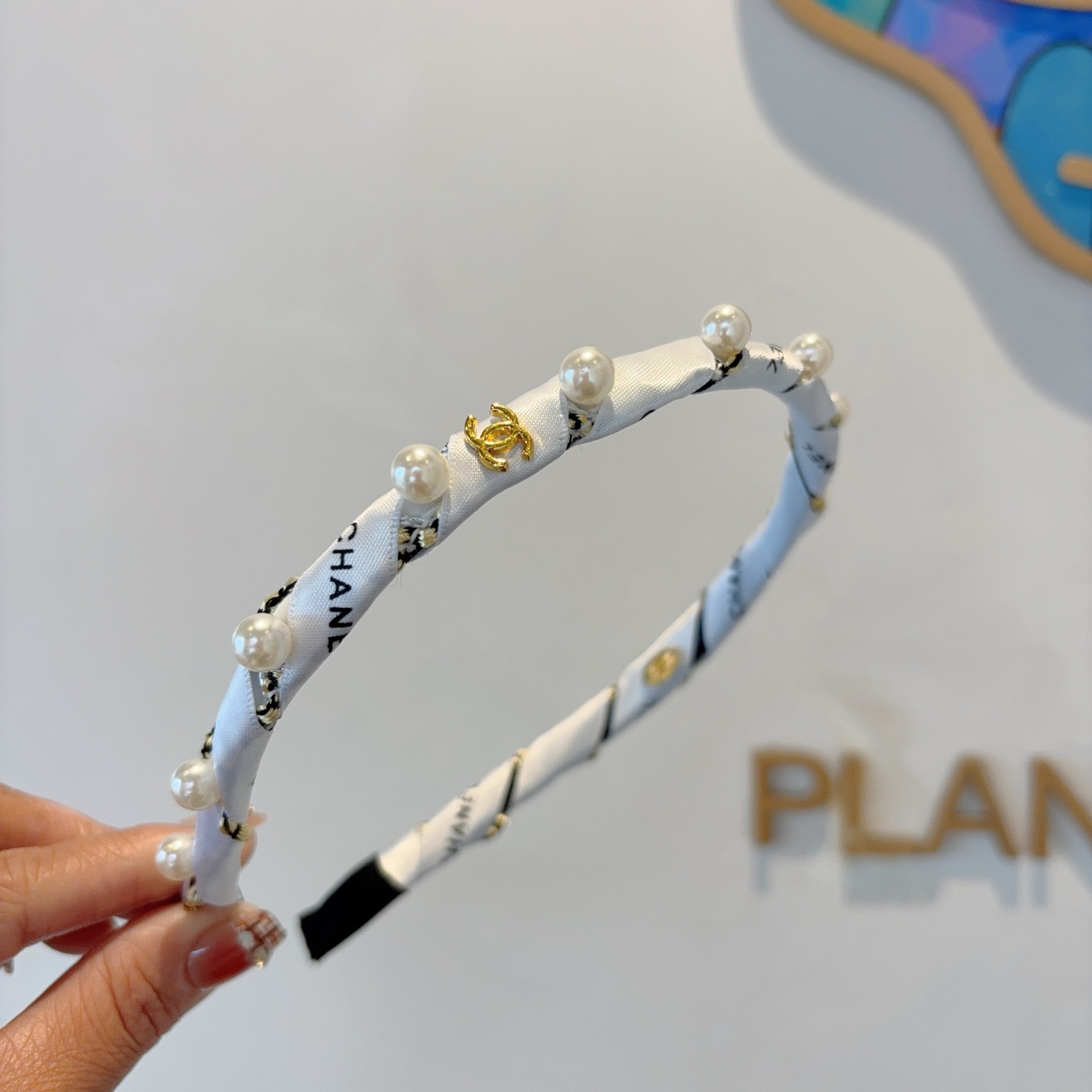 CHANEL シャネル ヘアアクセント ピンクダイヤモンド ホワイト 36字 - 画像 3