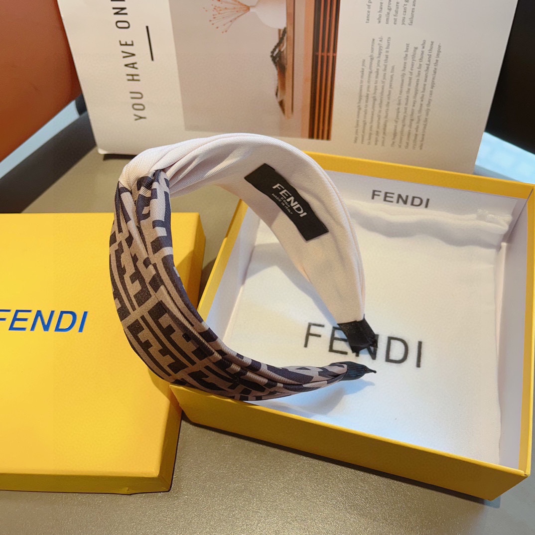 FENDI フェンディ ヘッドバンド ファイブジー デザイン ブラック 全1色 - 画像 6