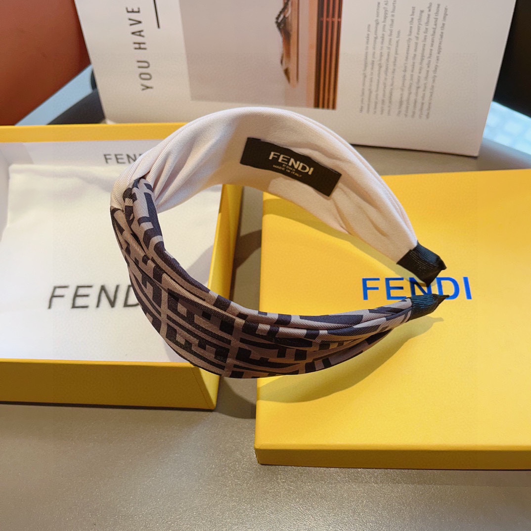 FENDI フェンディ ヘッドバンド ファイブジー デザイン ブラック 全1色 - 画像 8