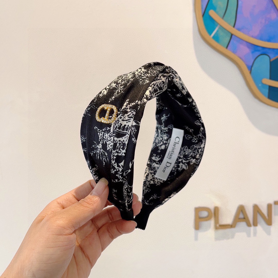 Dior ディオール ヘッドバンド シルク ブランド オールドロゴ 9色展開