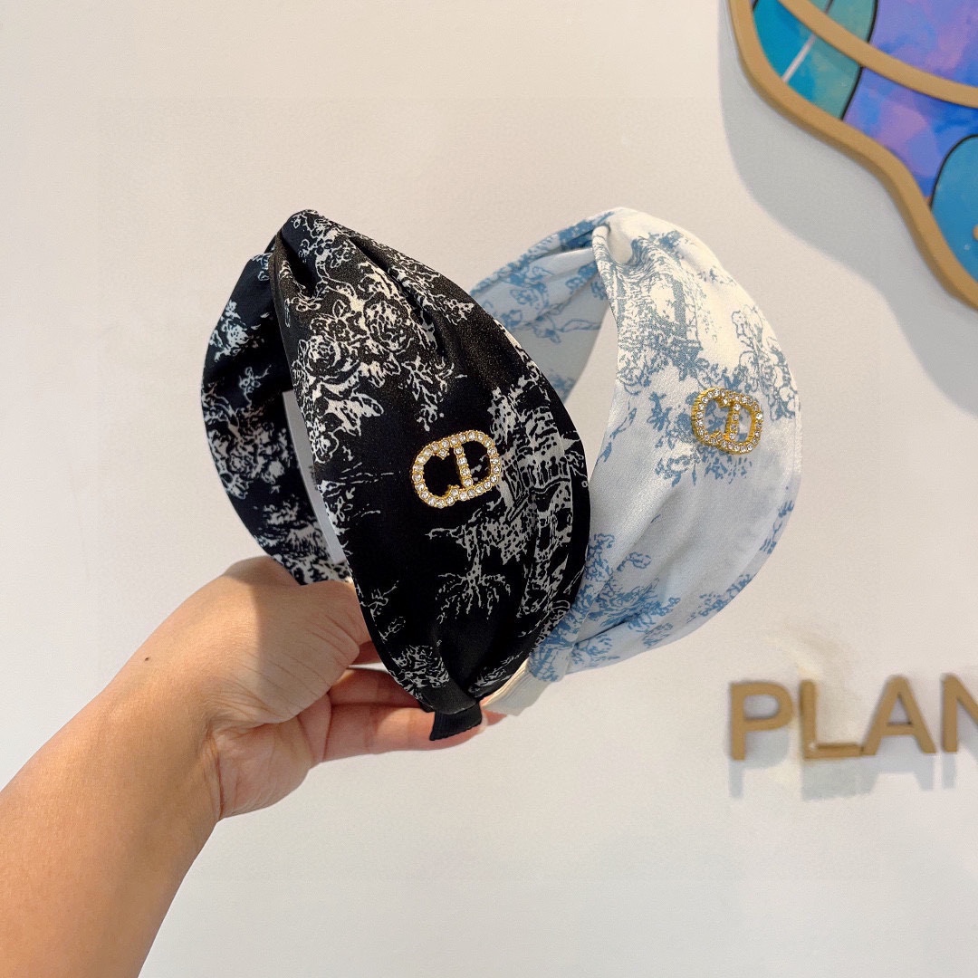 Dior ディオール ヘッドバンド シルク ブランド オールドロゴ 9色展開 - 画像 9