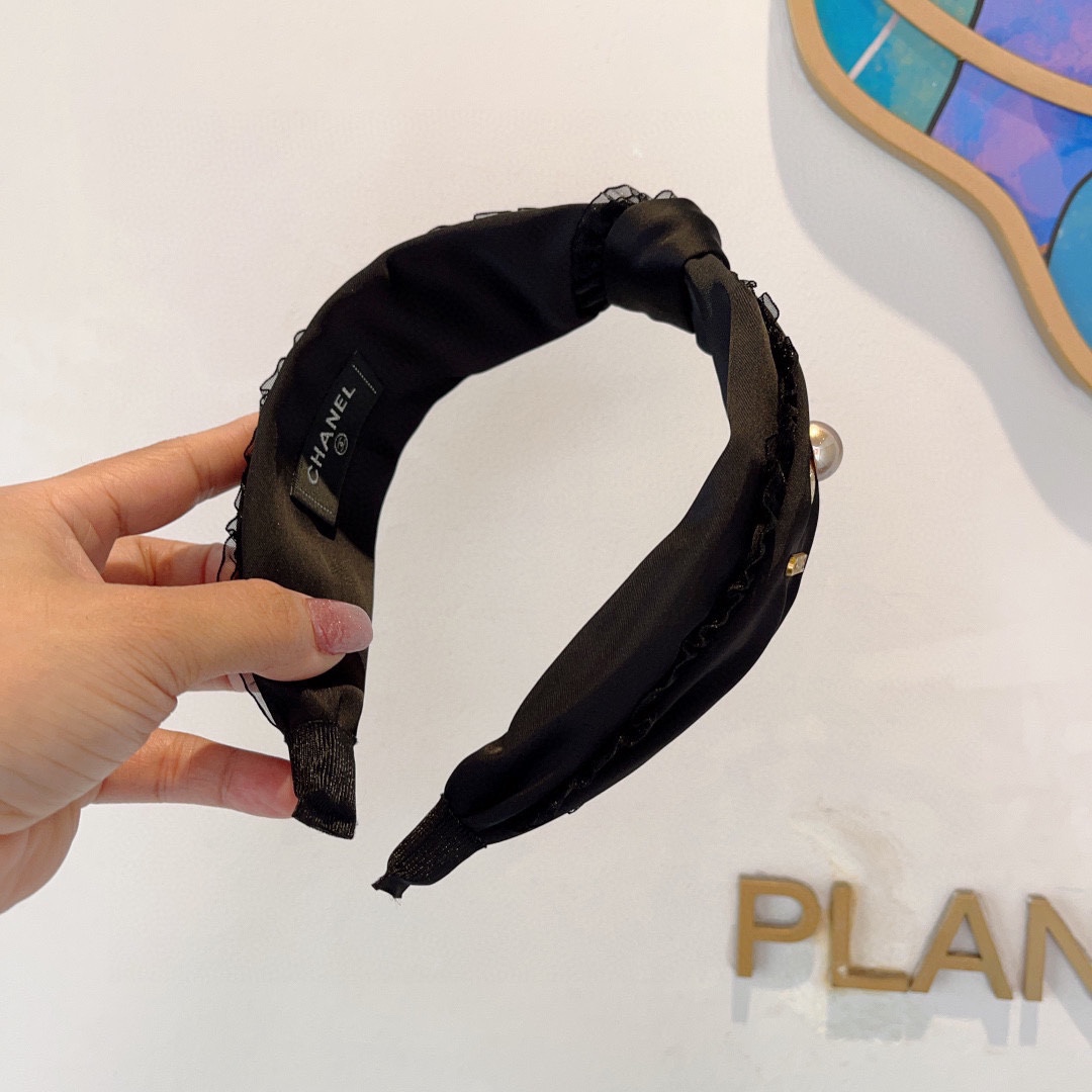 CHANEL シャネル ヘッドバンド フラットヘアバンド レース ブランド 3色展開 - 画像 4