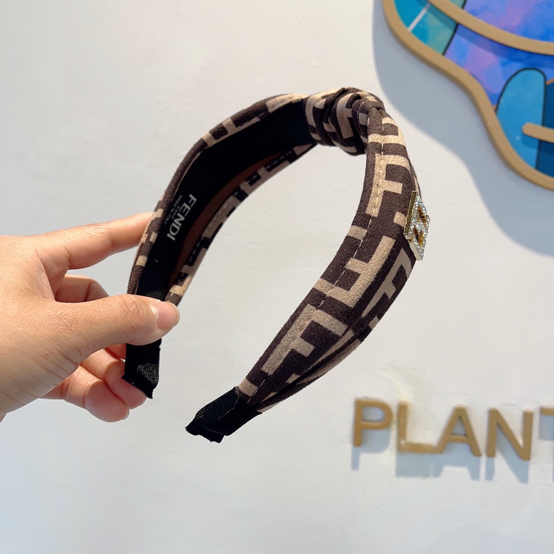 FENDI フェンディ ファンデットヘアバンド フェンディ ブラック 1枚 - 画像 4