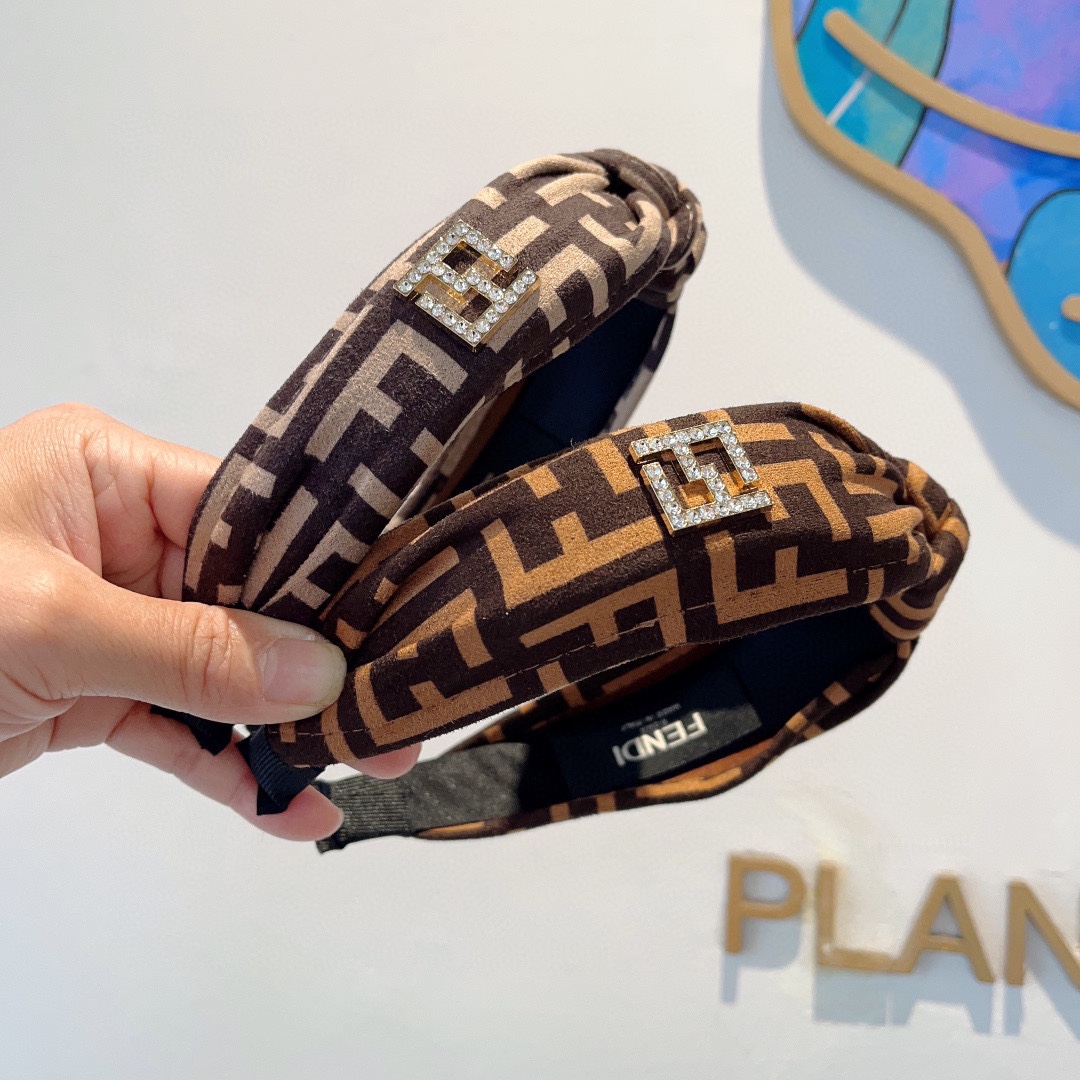 FENDI フェンディ ファンデットヘアバンド フェンディ ブラック 1枚 - 画像 9