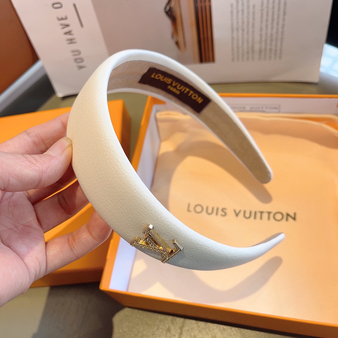 LOUIS VUITTON ルイヴィトン ヘアバンド ブランド ファッション ホワイト ブラック 2色展開 - 画像 7