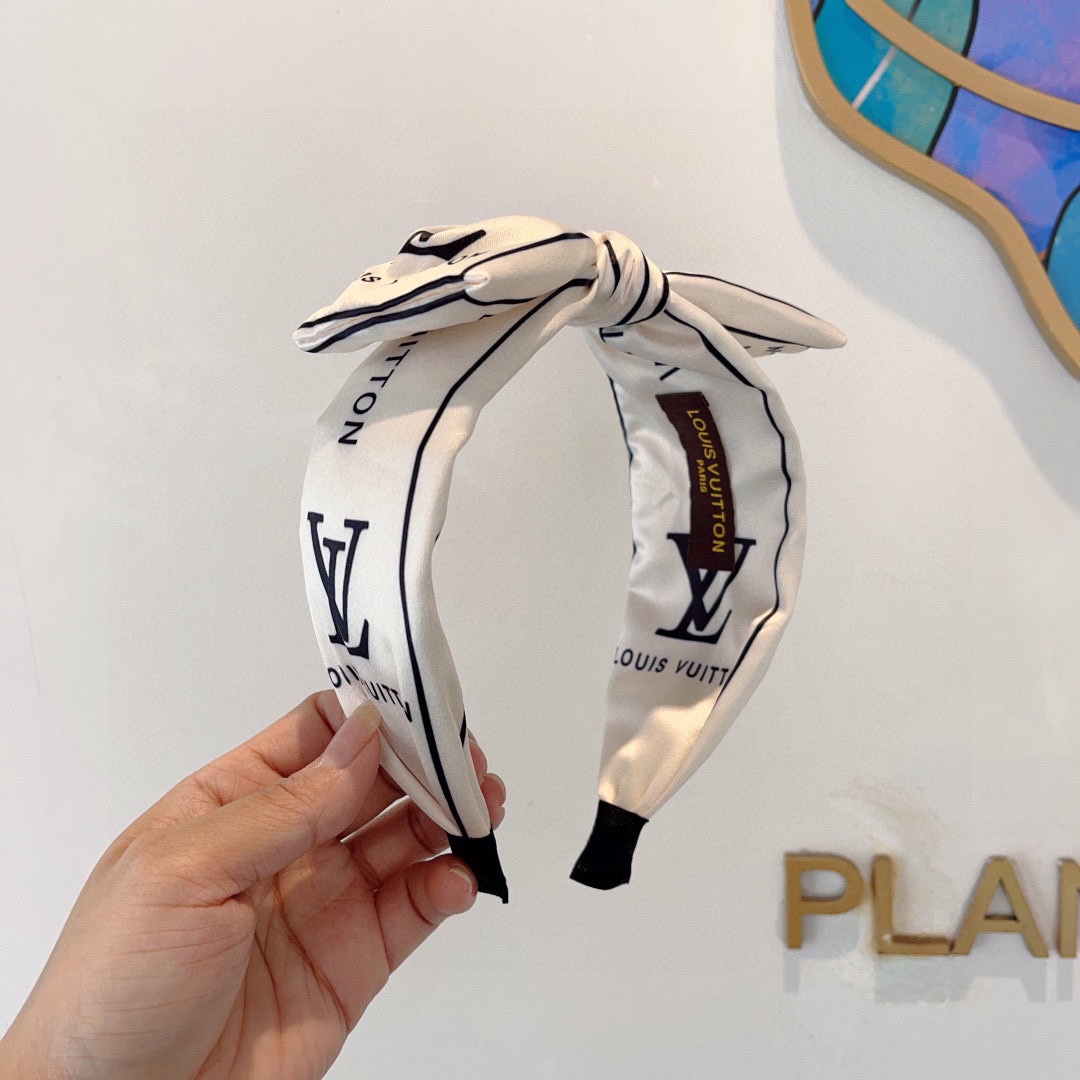 LOUIS VUITTON ルイヴィトン ヘアアクセサリー ヘアバンド ボーイズ ブラック ホワイト 全2色