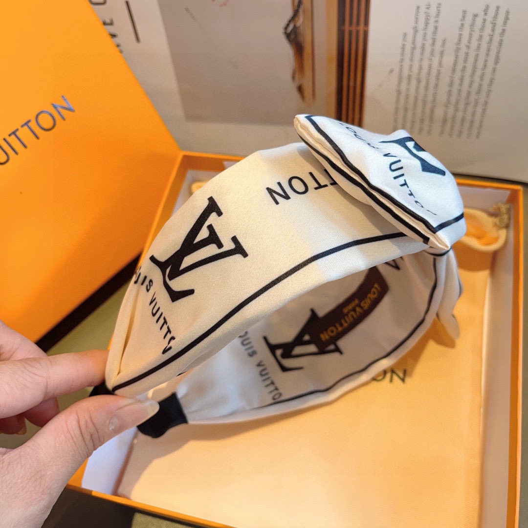 LOUIS VUITTON ルイヴィトン ヘアアクセサリー ヘアバンド ボーイズ ブラック ホワイト 全2色 - 画像 6