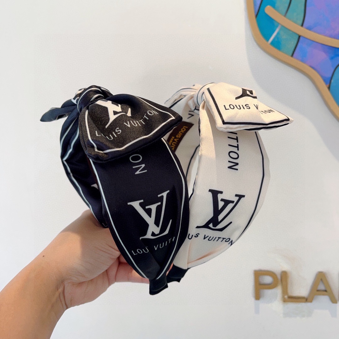 LOUIS VUITTON ルイヴィトン ヘアアクセサリー ヘアバンド ボーイズ ブラック ホワイト 全2色 - 画像 9
