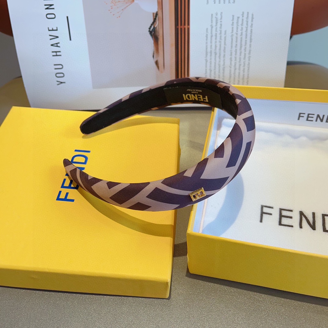 FENDI フェンディ ヘアアクセサリー ファッションヘアバンド ブラック 全1色 - 画像 5