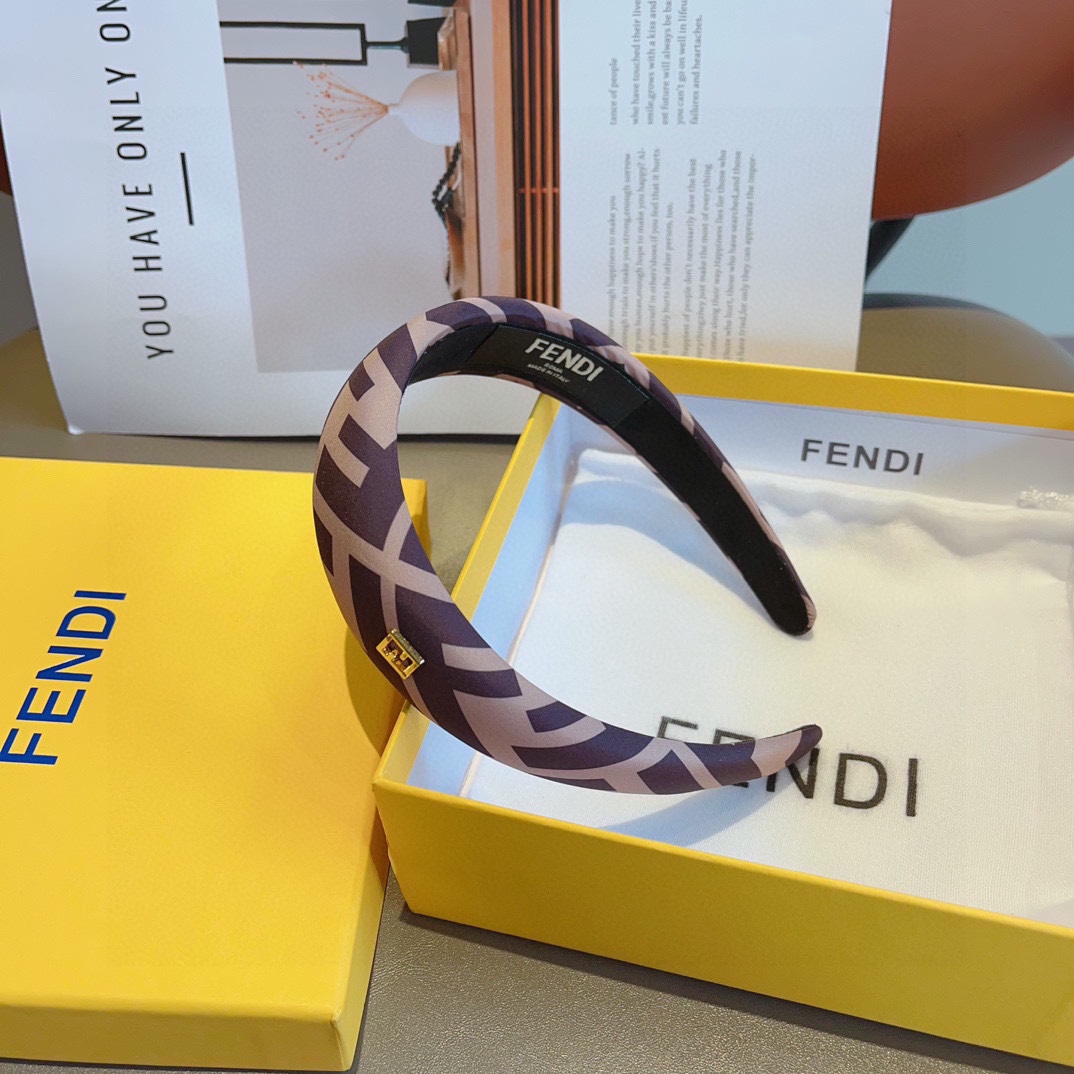 FENDI フェンディ ヘアアクセサリー ファッションヘアバンド ブラック 全1色 - 画像 6
