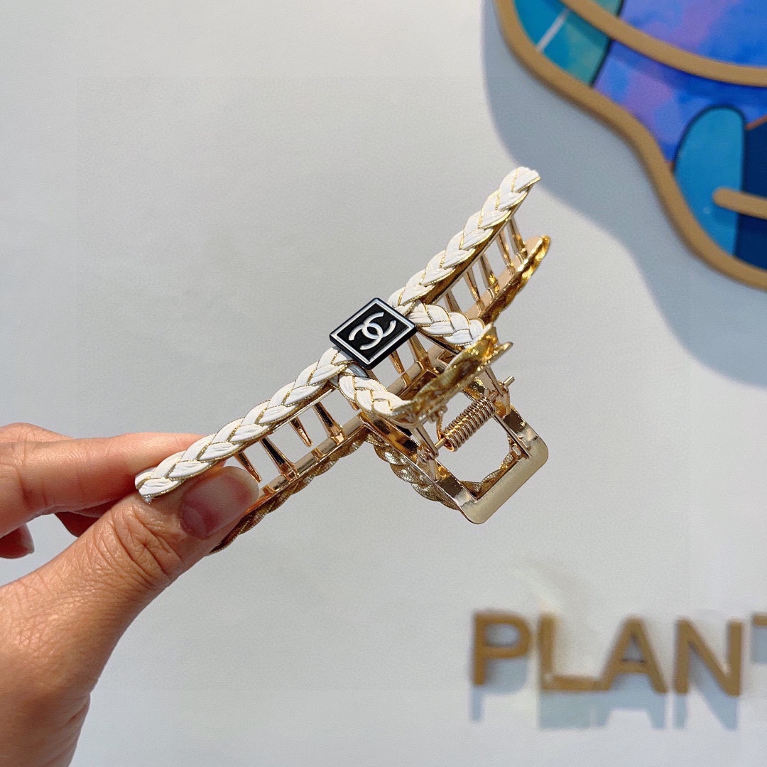CHANEL シャネル ヘアクリップ ブレイズ ブラック ホワイト 2色展開 - 画像 4