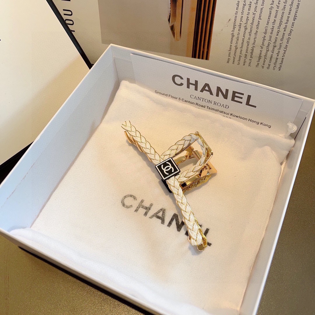 CHANEL シャネル ヘアクリップ ブレイズ ブラック ホワイト 2色展開 - 画像 7