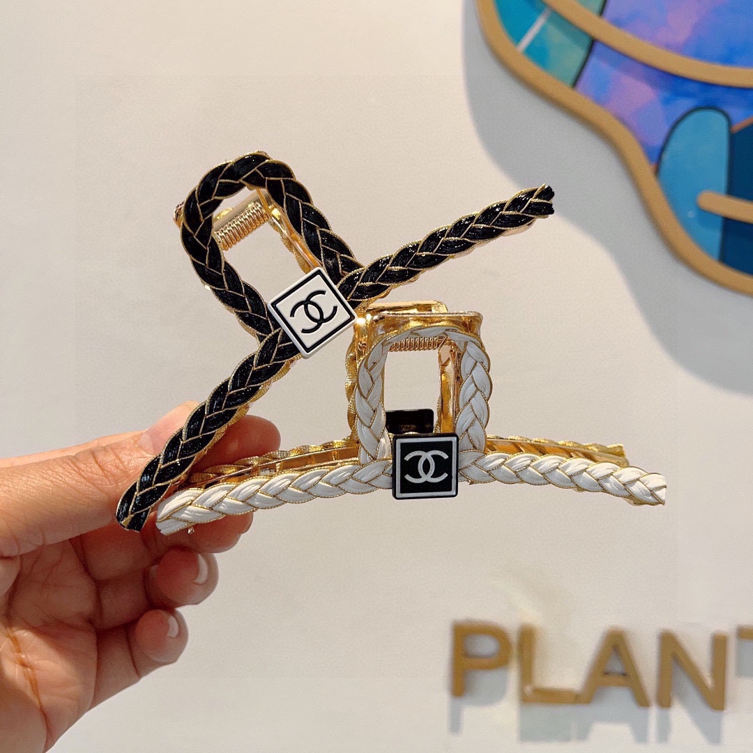 CHANEL シャネル ヘアクリップ ブレイズ ブラック ホワイト 2色展開 - 画像 9