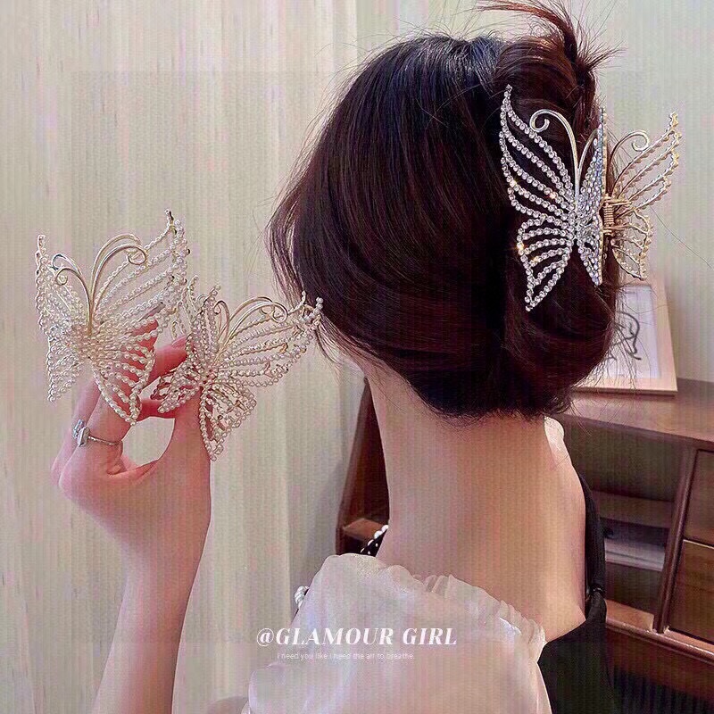 PLAN プラン フラワーヘアクリップ フェザーデザイン ブラック - 画像 6