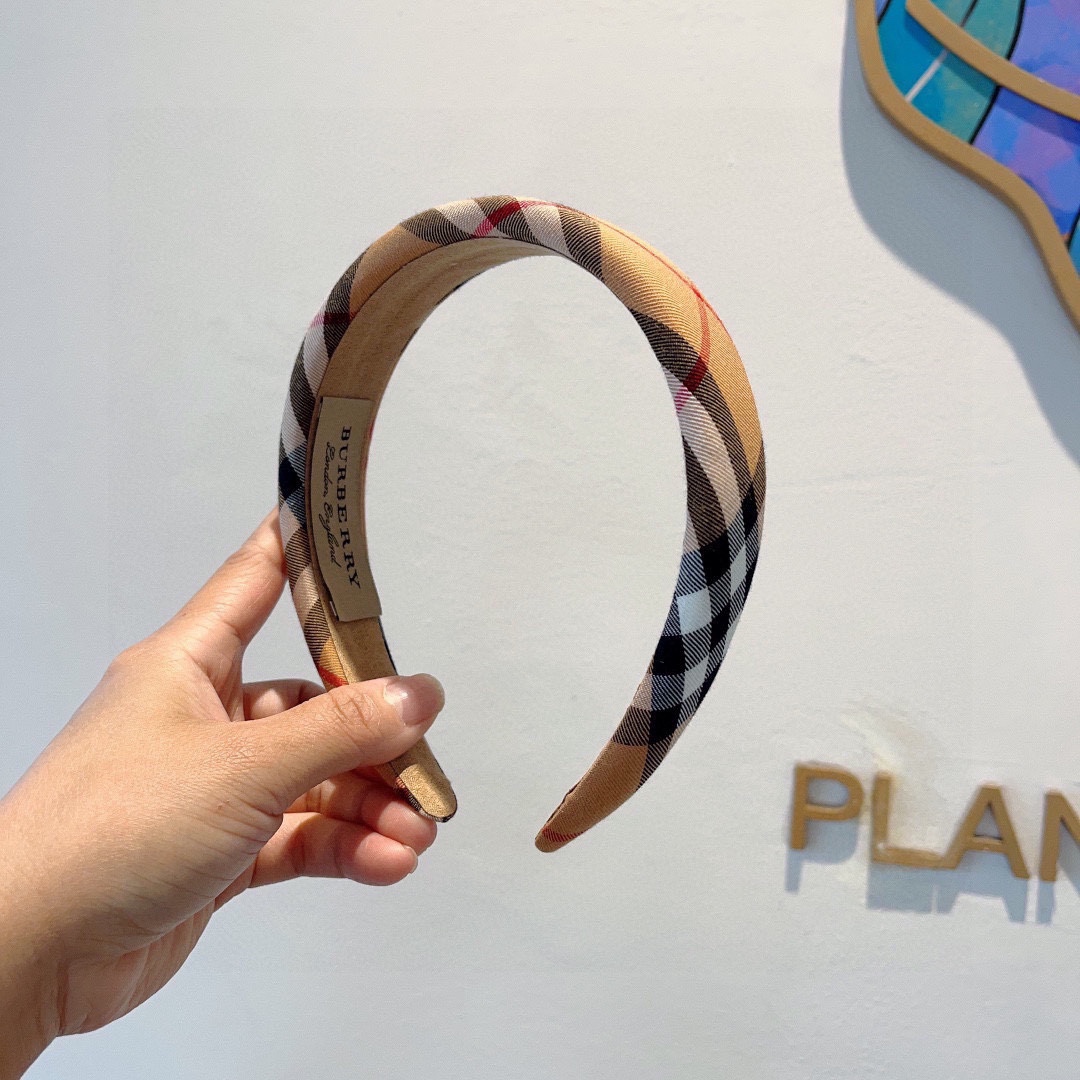 BURBERRY バーバリー ヘアアクセサリー ブラック ホワイト レッド ブラウン 全4色