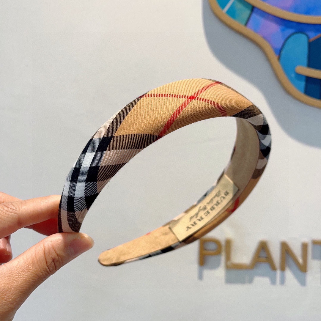 BURBERRY バーバリー ヘアアクセサリー ブラック ホワイト レッド ブラウン 全4色 - 画像 3