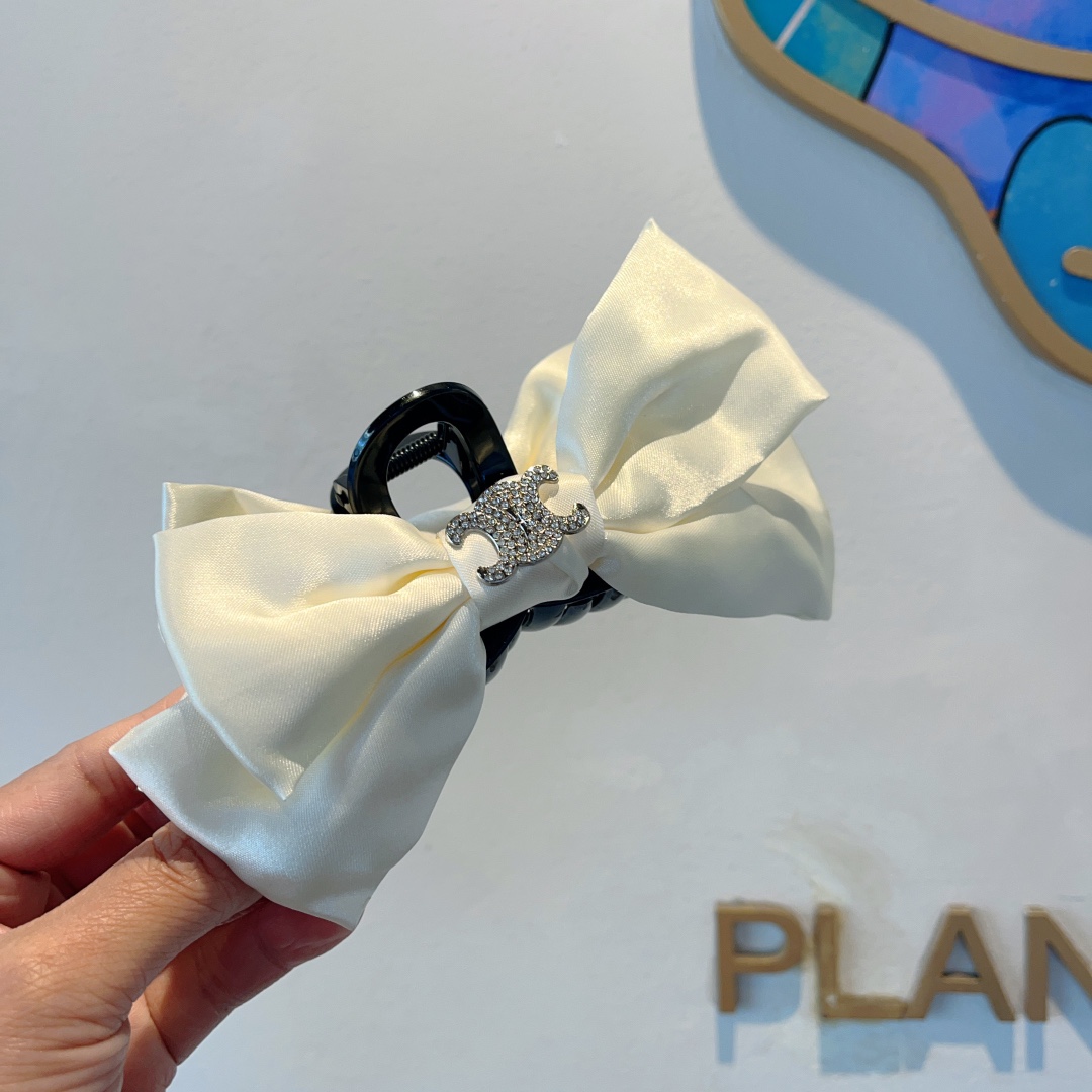 CELINE シャネル ヘアクリップ ドレスアップ ブラック ホワイト 4色展開 - 画像 2