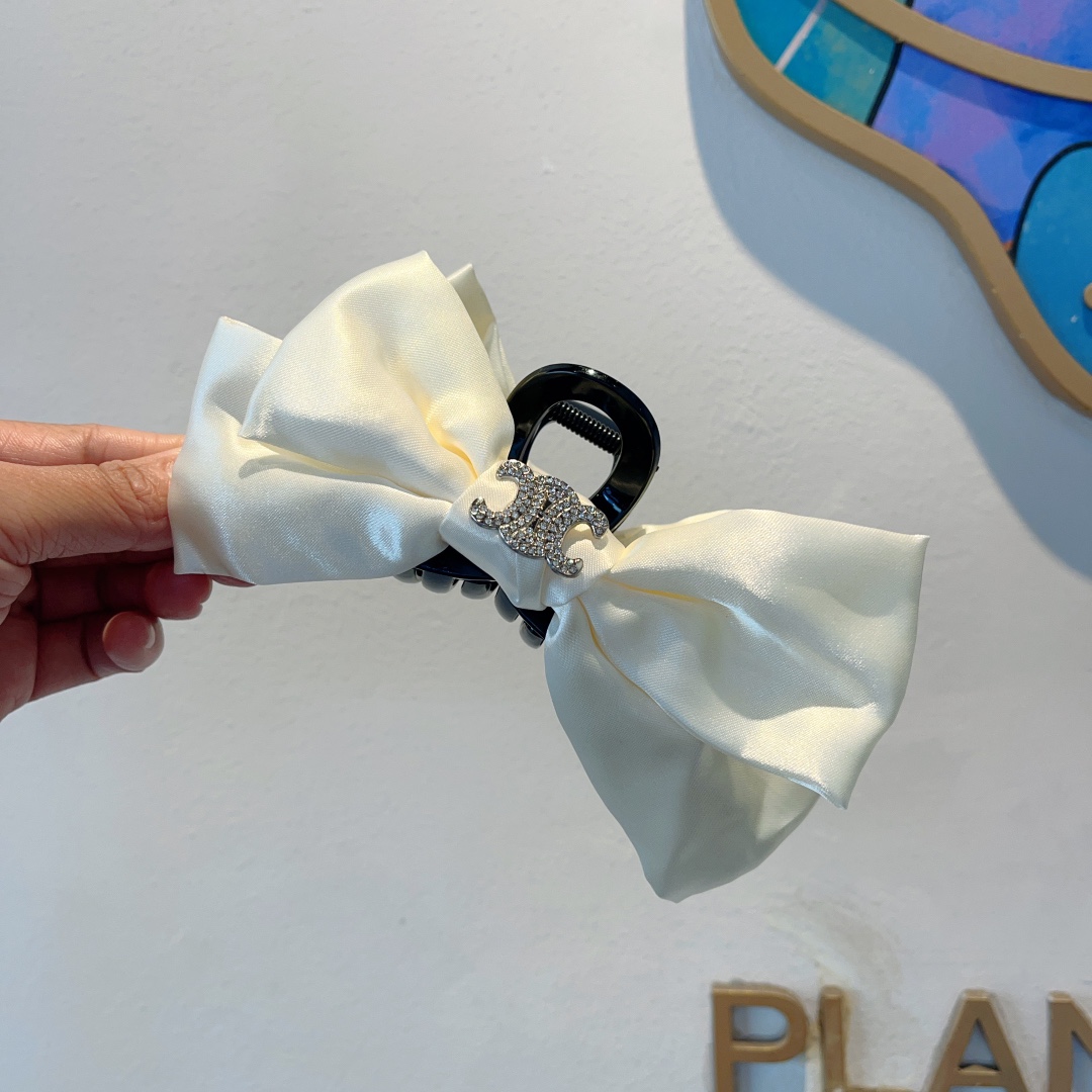 CELINE シャネル ヘアクリップ ドレスアップ ブラック ホワイト 4色展開 - 画像 4