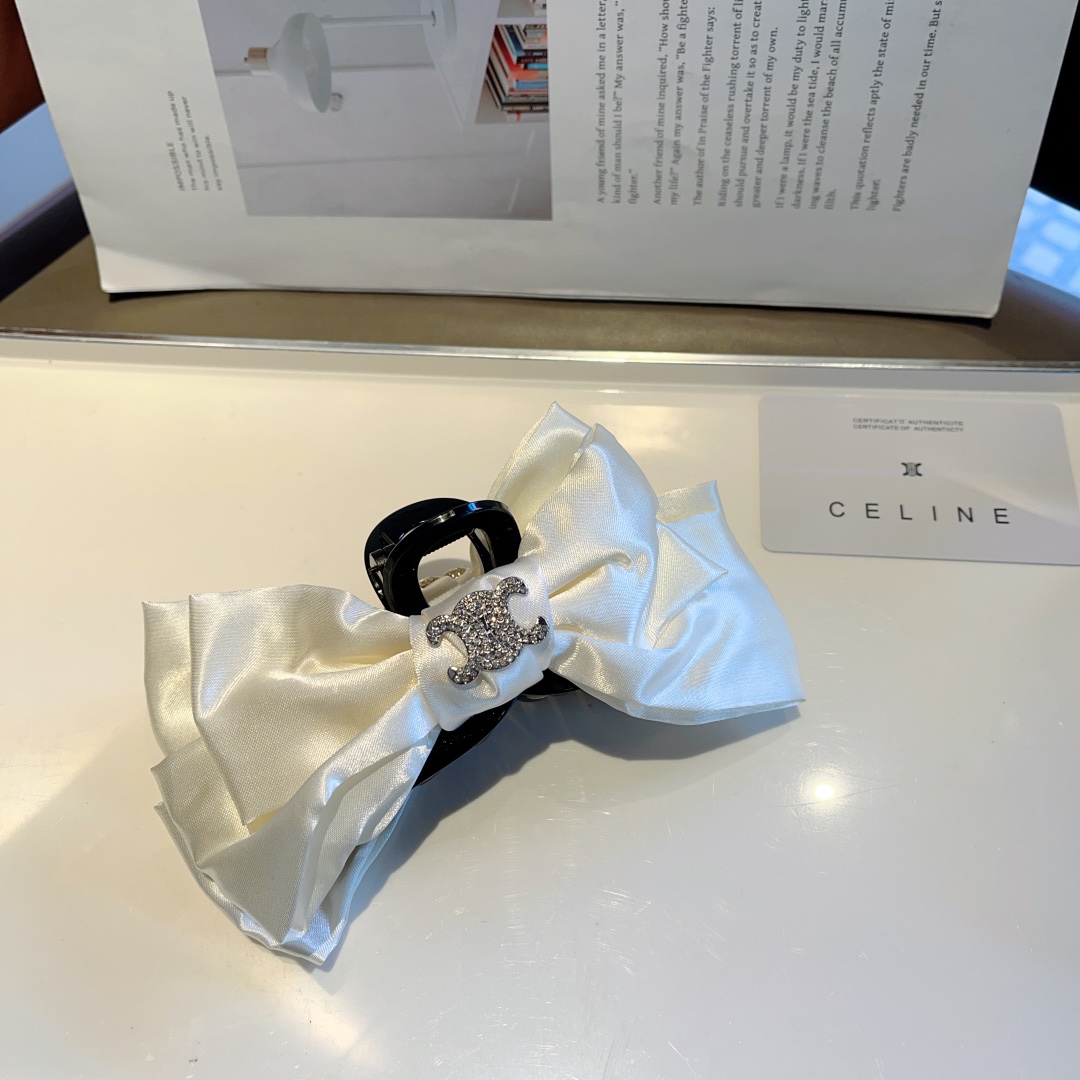 CELINE シャネル ヘアクリップ ドレスアップ ブラック ホワイト 4色展開 - 画像 5