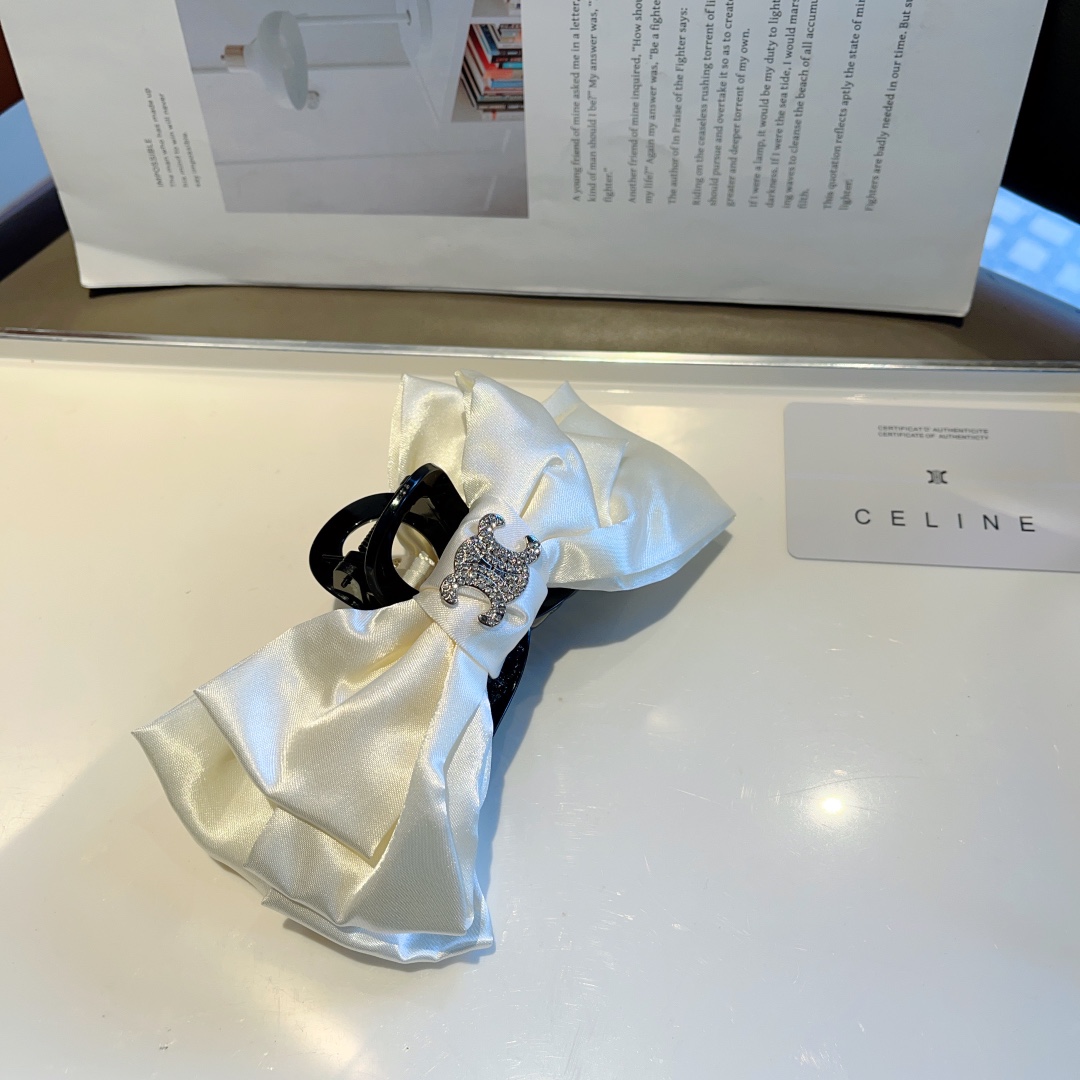 CELINE シャネル ヘアクリップ ドレスアップ ブラック ホワイト 4色展開 - 画像 6