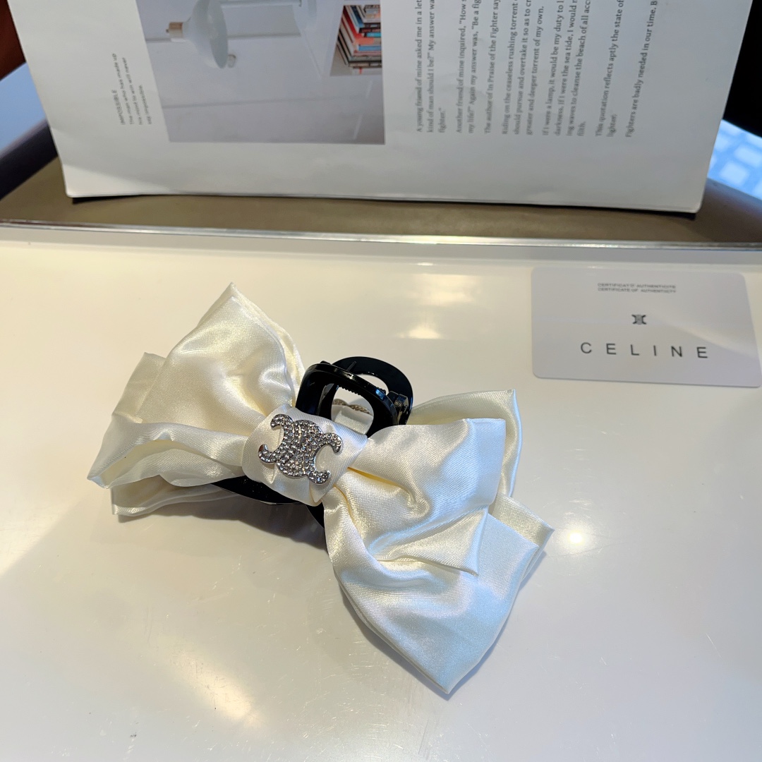 CELINE シャネル ヘアクリップ ドレスアップ ブラック ホワイト 4色展開 - 画像 7