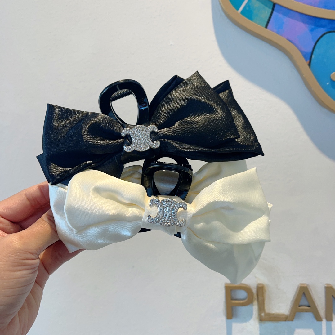 CELINE シャネル ヘアクリップ ドレスアップ ブラック ホワイト 4色展開 - 画像 9