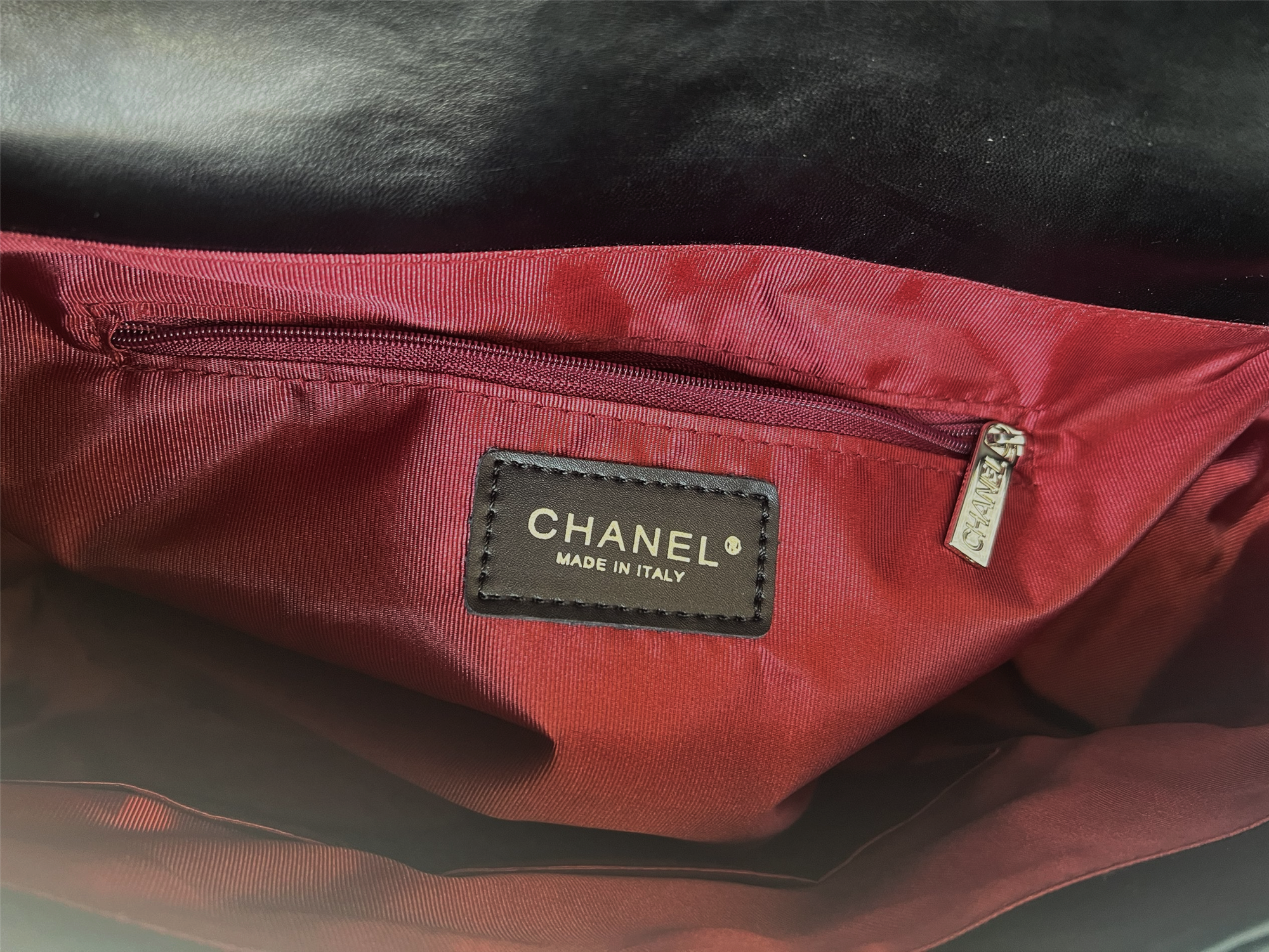 CHANEL　シャネル　カンボンライン　ショルダーバッグ　 ラムスキン　ココマーク　ブラック - 画像 6