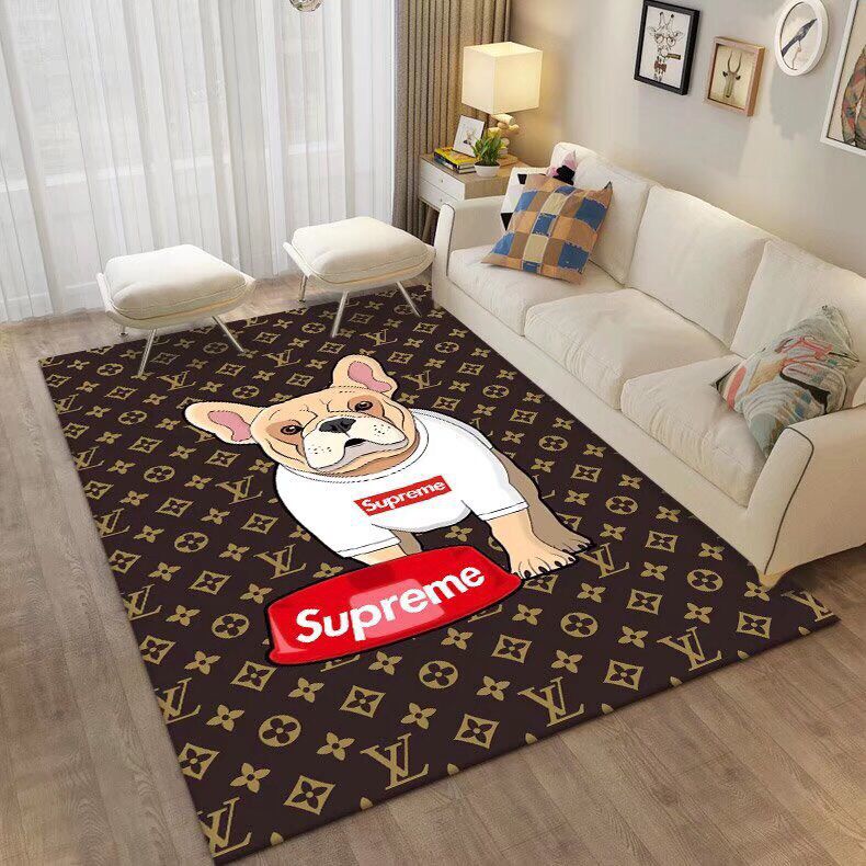 LOUIS VUITTON　ルイヴィトン　SUPREME　シュプリーム 　カーペット　ラグマット/絨毯　人気マット　子供プレイマット　新居ベッドルーム居間客室　モノグラム　2種類