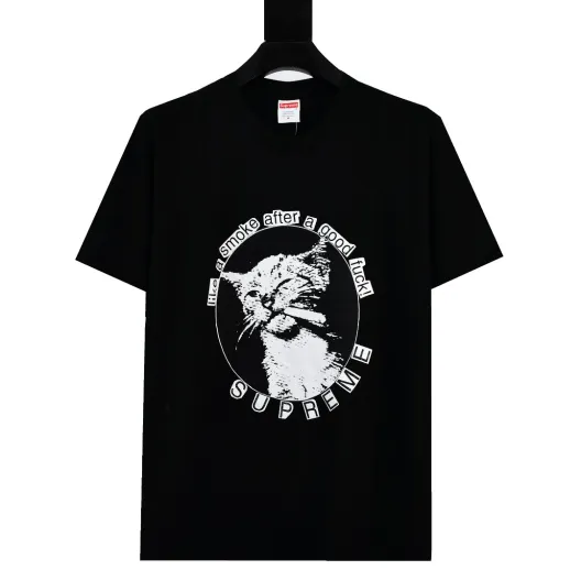 SUPREME スーパー + Tシャツ + スモークTシャツ + ブラック ホワイト レッド ブルー 全4色