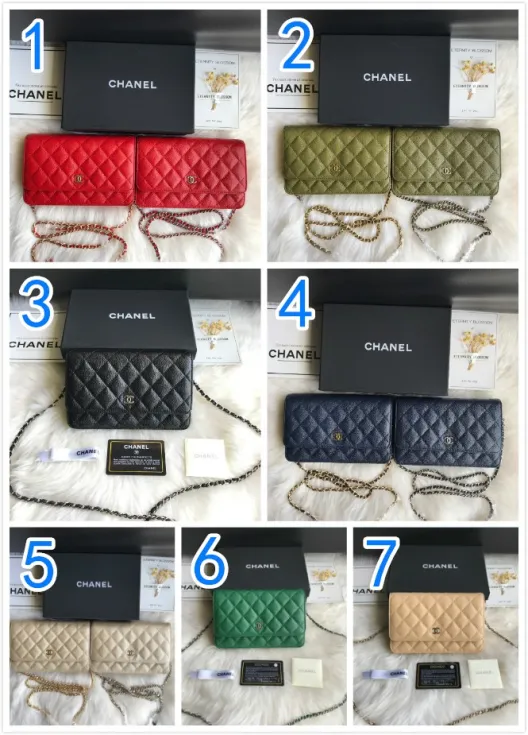 シャネル　CHANEL　タイムレスクラシック ライン　チェーンウォレット　7色在庫　ショルダーバッグ　　財布ショルダー